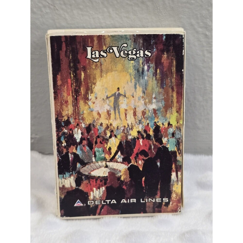 Delta Air Lines Las Vegas Advertising Playing Cards Deck New Vintage Collectible
